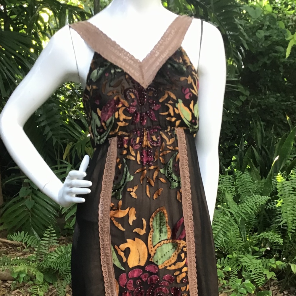 Vintage Hal’s &Bobs lace velvet Dress - Picture 8 of 8